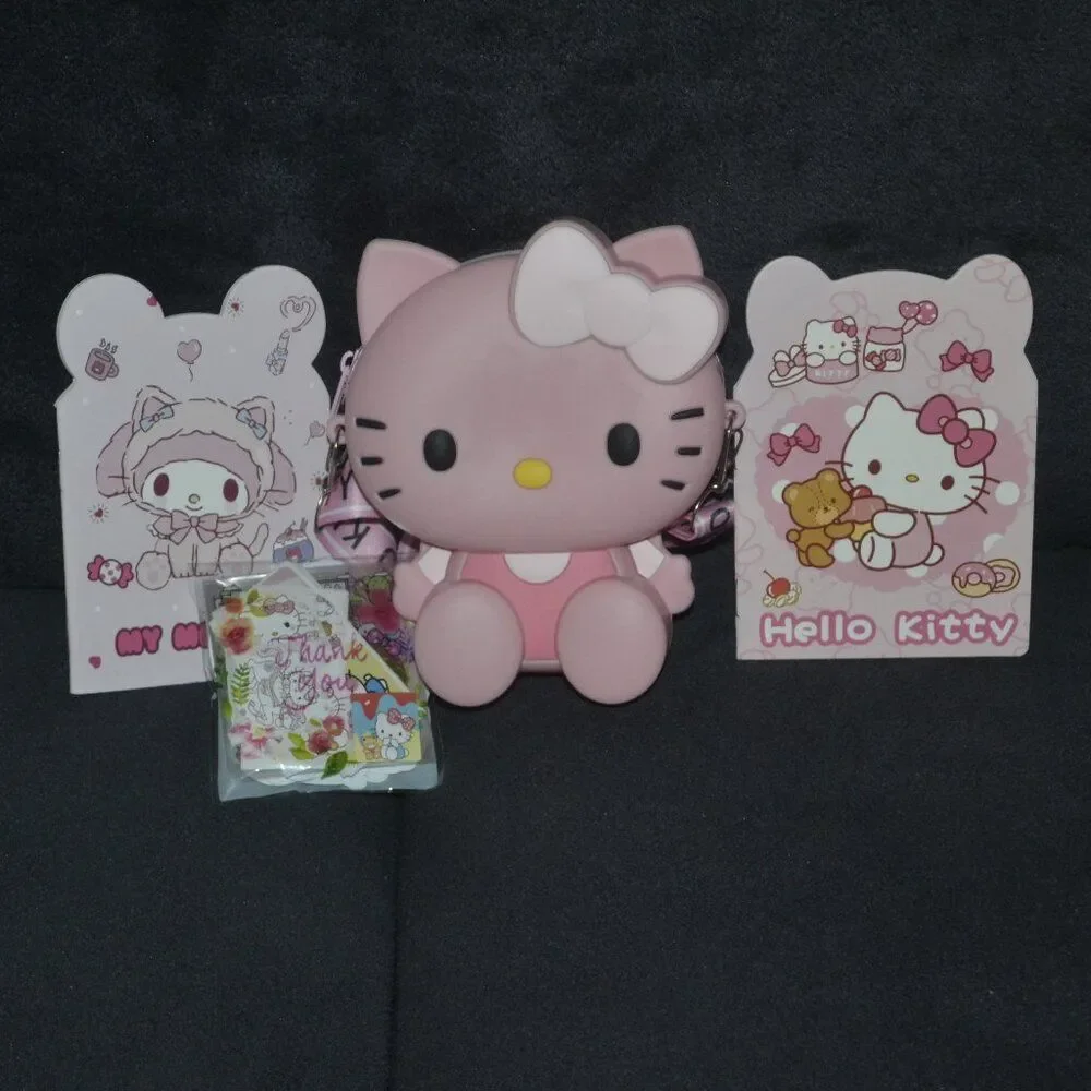 Mini Hello Kitty Pink Crossbody Bag Birthday Gift Christmas Set Idea Bundle